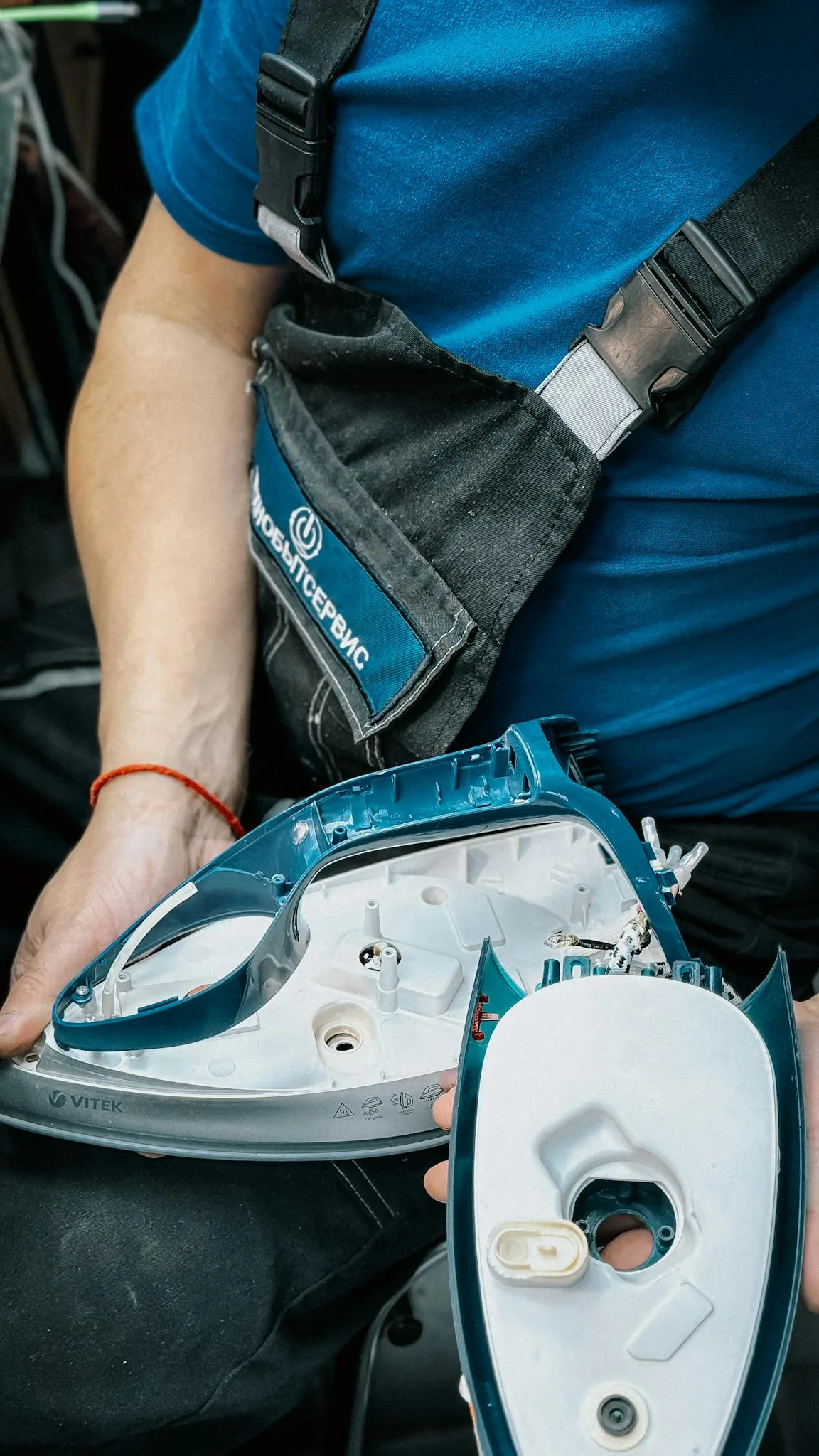 Home technician working